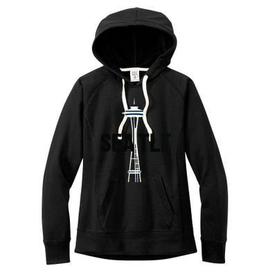 Cool Seattle Space Needle Traveler Souvenir Washington Women's Fleece Hoodie