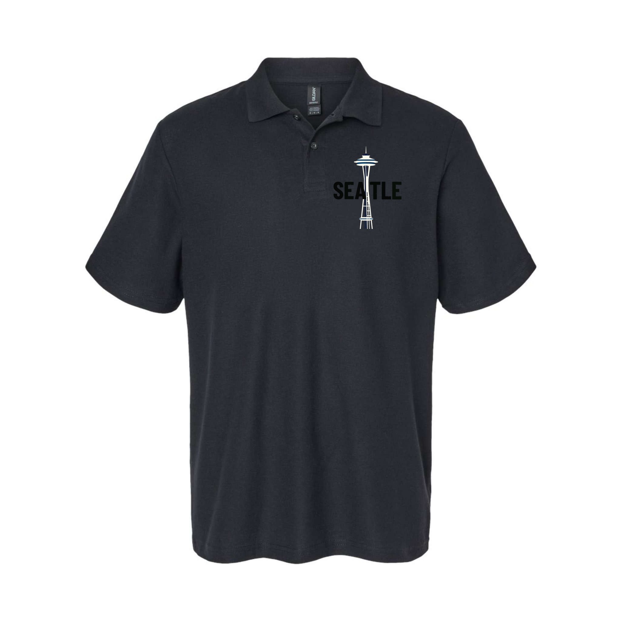 Cool Seattle Space Needle Traveler Souvenir Washington Polo
