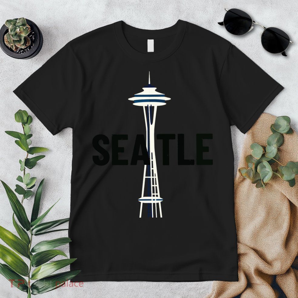Cool Seattle Space Needle Traveler Souvenir Washington Premium T-Shirt