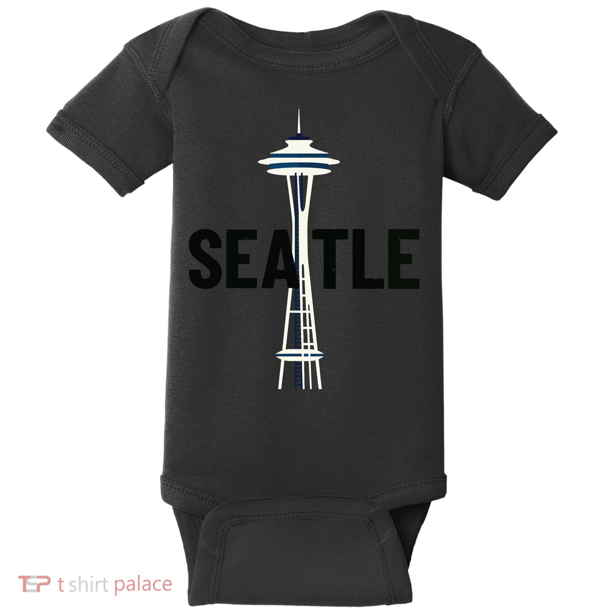 Cool Seattle Space Needle Traveler Souvenir Washington Baby Bodysuit