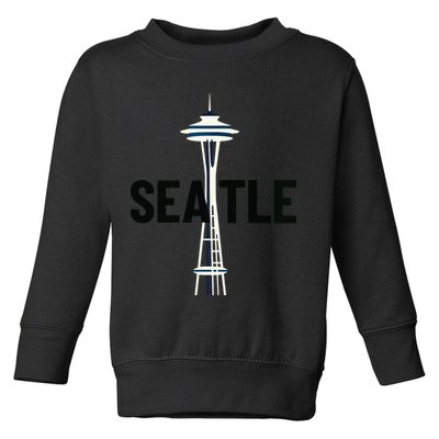 Cool Seattle Space Needle Traveler Souvenir Washington Toddler Sweatshirt