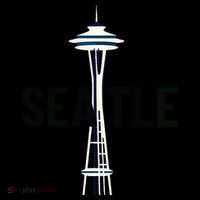 Cool Seattle Space Needle Traveler Souvenir Washington Women's V-Neck T-Shirt