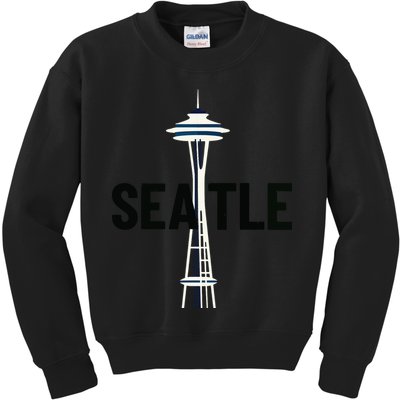 Cool Seattle Space Needle Traveler Souvenir Washington Kids Sweatshirt