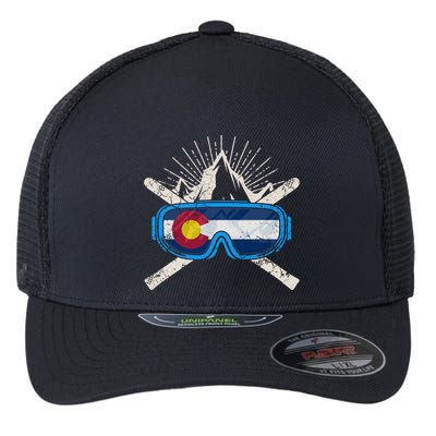 Colorado Skiing Ski Cute Gift Hooded Gift Flexfit Unipanel Trucker Cap
