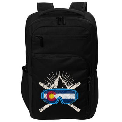 Colorado Skiing Ski Cute Gift Hooded Gift Impact Tech Backpack