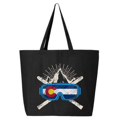 Colorado Skiing Ski Cute Gift Hooded Gift 25L Jumbo Tote