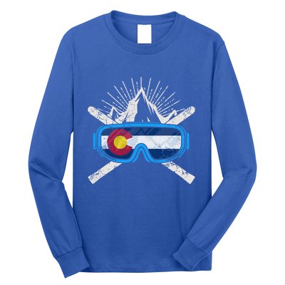 Colorado Skiing Ski Cute Gift Hooded Gift Long Sleeve Shirt