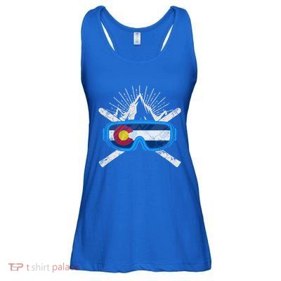 Colorado Skiing Ski Cute Gift Hooded Gift Ladies Essential Flowy Tank