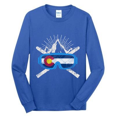 Colorado Skiing Ski Cute Gift Hooded Gift Tall Long Sleeve T-Shirt