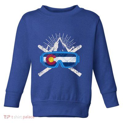 Colorado Skiing Ski Cute Gift Hooded Gift Toddler Sweatshirt