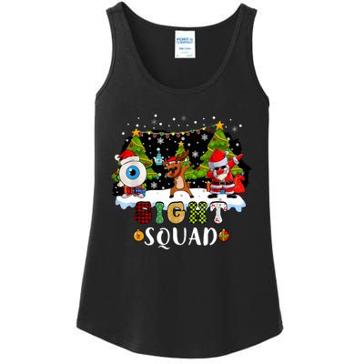 Christmas Sight Squad Santa Reindeer Dabbing Optometrist Ladies Essential Tank