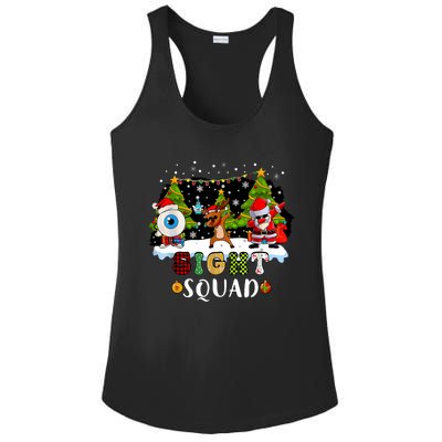 Christmas Sight Squad Santa Reindeer Dabbing Optometrist Ladies PosiCharge Competitor Racerback Tank