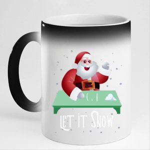 Cocaine Snorting Santa Gift Christmas Gift 11oz Black Color Changing Mug