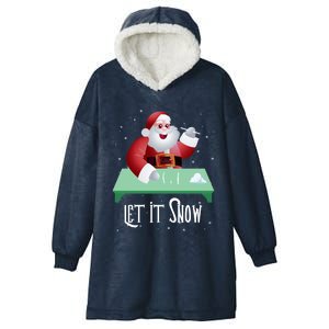 Cocaine Snorting Santa Gift Christmas Gift Hooded Wearable Blanket