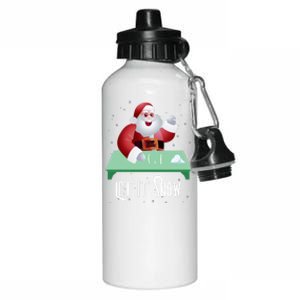 Cocaine Snorting Santa Gift Christmas Gift Aluminum Water Bottle