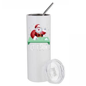 Cocaine Snorting Santa Gift Christmas Gift Stainless Steel Tumbler