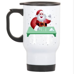 Cocaine Snorting Santa Gift Christmas Gift Stainless Steel Travel Mug