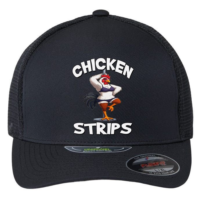 Chicken Strips Stripping Chicken Flexfit Unipanel Trucker Cap