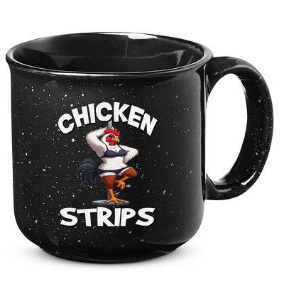 Chicken Strips Stripping Chicken 15oz Campfire Ceramic Mug
