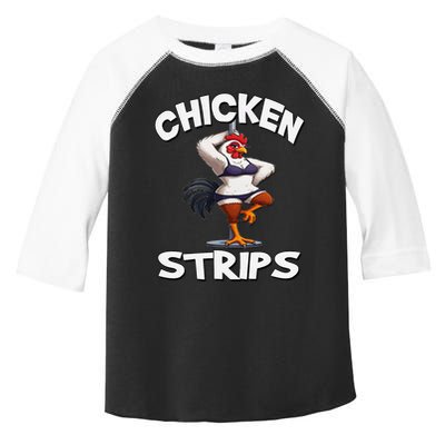 Chicken Strips Stripping Chicken Toddler Fine Jersey T-Shirt