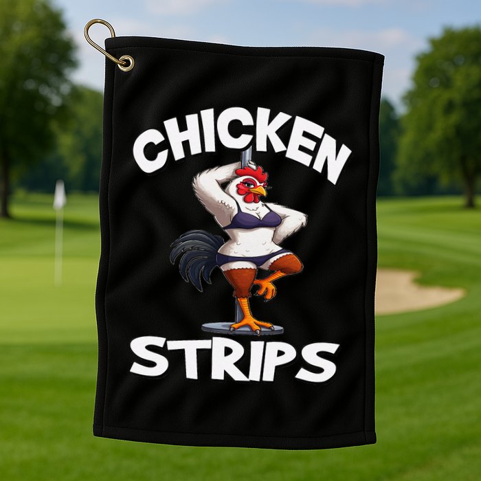 Chicken Strips Stripping Chicken Golf Towel