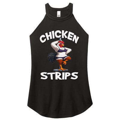 Chicken Strips Stripping Chicken Women's Perfect Tri Rocker Tank