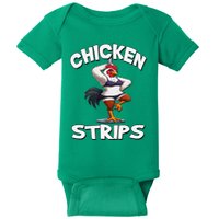 Chicken Strips Stripping Chicken Baby Bodysuit
