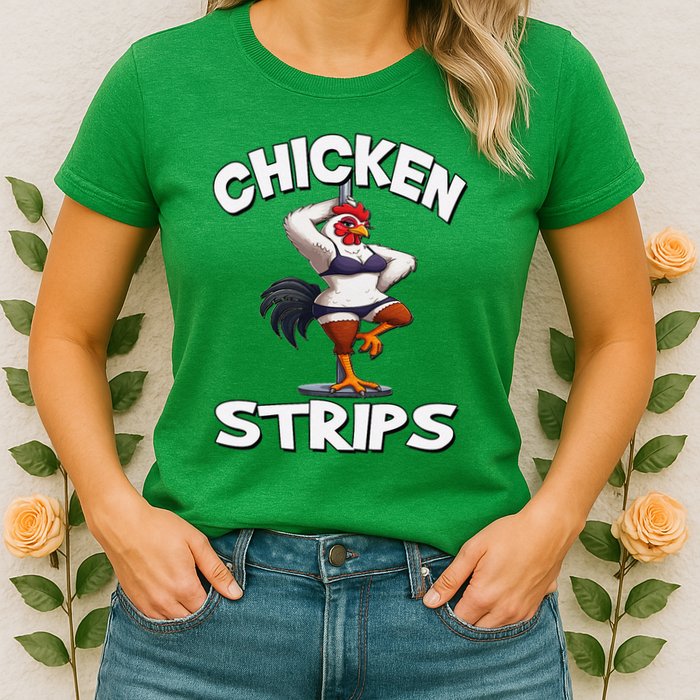 Chicken Strips Stripping Chicken Womens T-Shirt