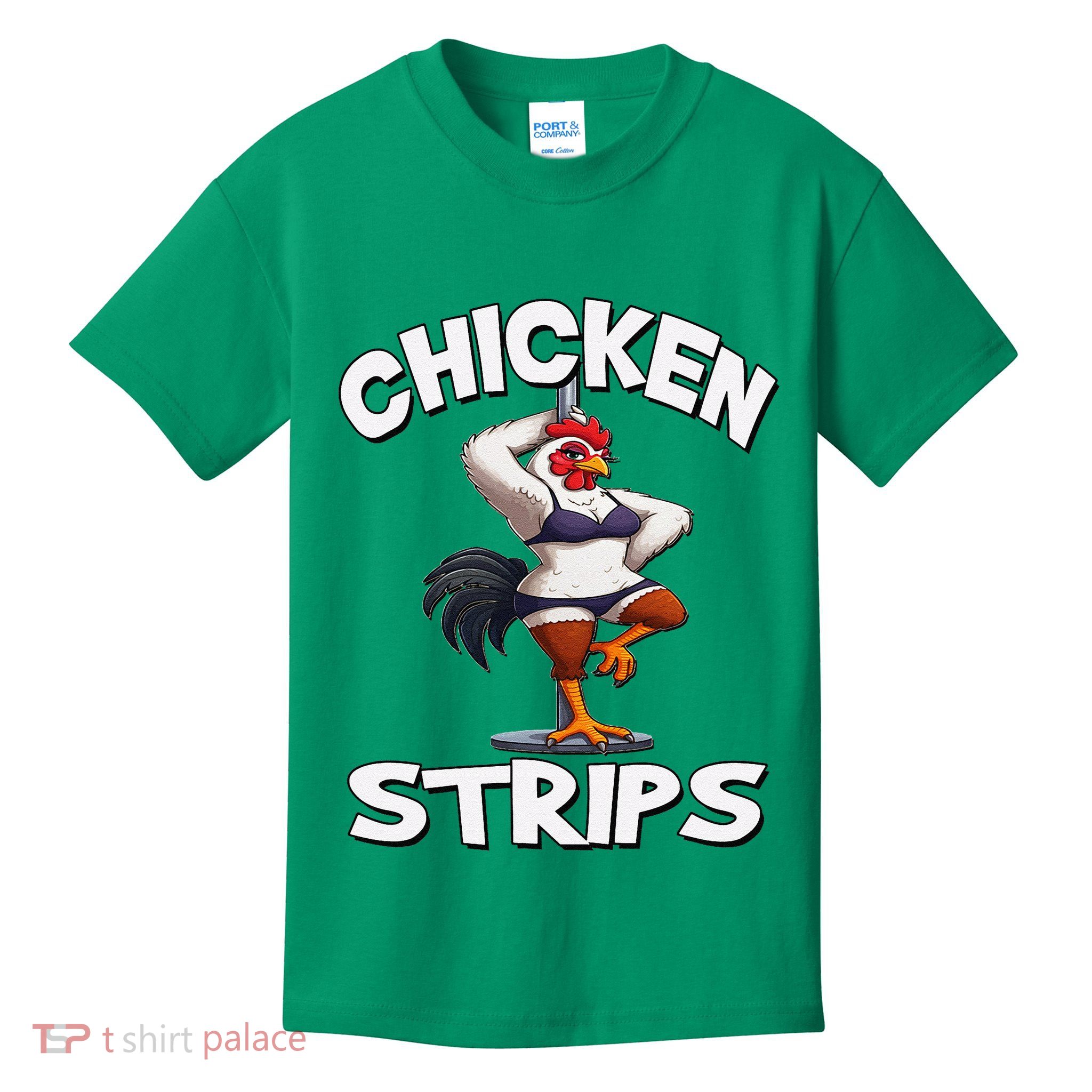 Chicken Strips Stripping Chicken Kids T-Shirt