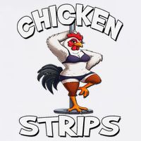 Chicken Strips Stripping Chicken Garment-Dyed Sweatshirt