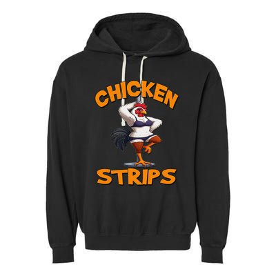 Chicken Strips Stripping Chicken Garment-Dyed Fleece Hoodie