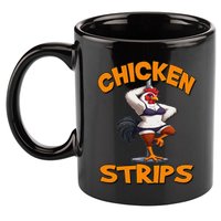Chicken Strips Stripping Chicken 11oz C Handle Ceramic Mug