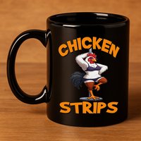 Chicken Strips Stripping Chicken 11oz C Handle Ceramic Mug