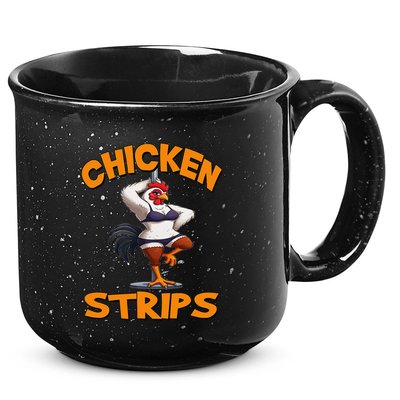 Chicken Strips Stripping Chicken 15oz Campfire Ceramic Mug