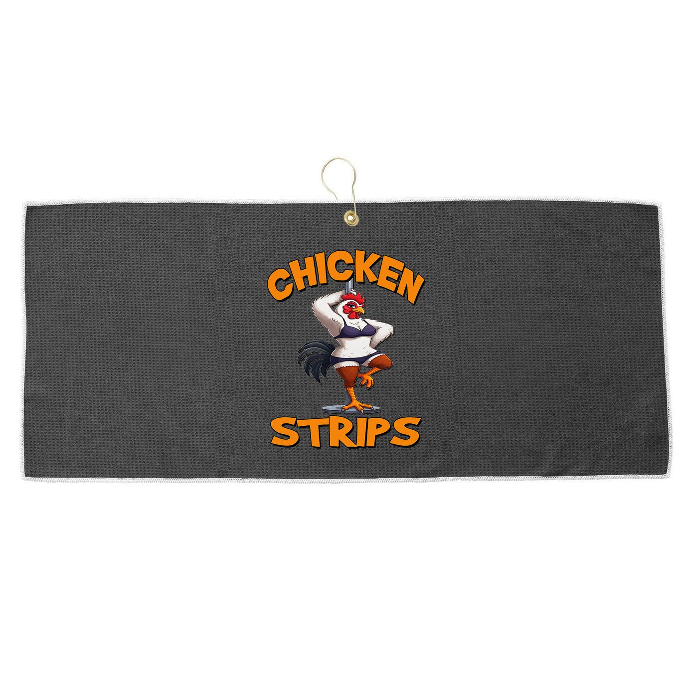 Chicken Strips Stripping Chicken Large Microfiber Waffle Golf Towel