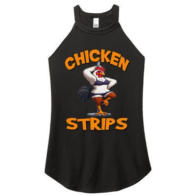 Chicken Strips Stripping Chicken Women's Perfect Tri Rocker Tank