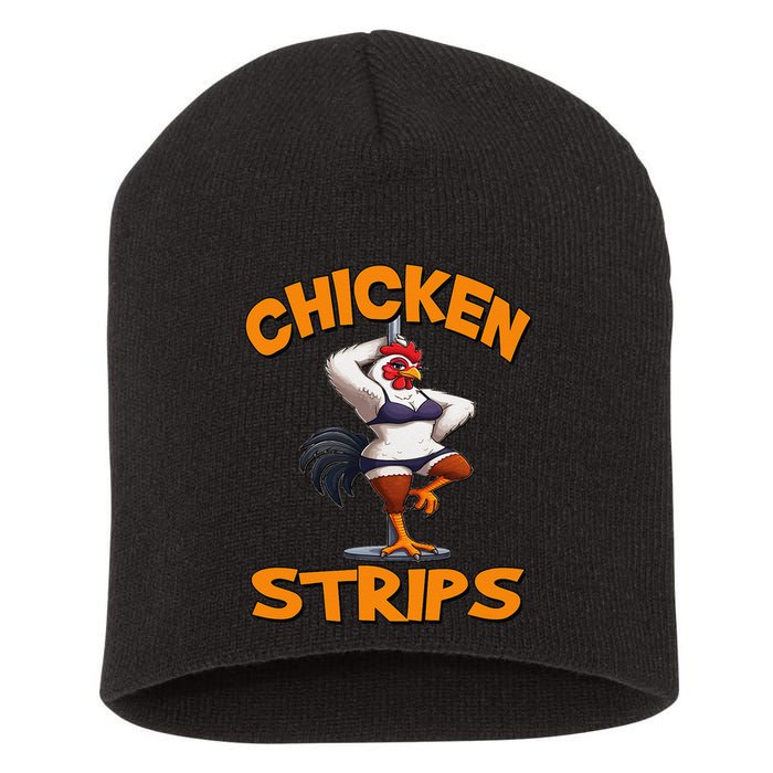 Chicken Strips Stripping Chicken Short Acrylic Beanie