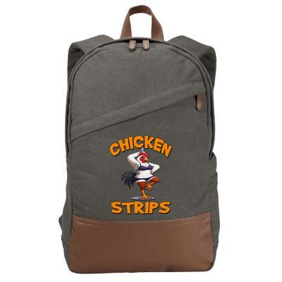 Chicken Strips Stripping Chicken Cotton Canvas Backpack