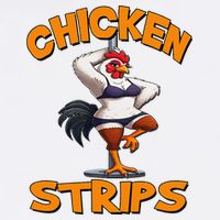 Chicken Strips Stripping Chicken Garment-Dyed Sweatshirt