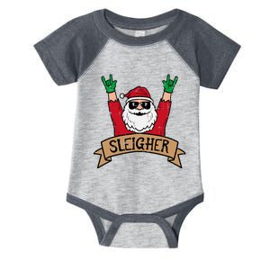 Christmas Sleigher Santa Rock Xmas Rocker Infant Baby Jersey Bodysuit