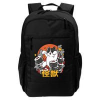 Catzilla Sunset Sushi Cat Japanese Backpack