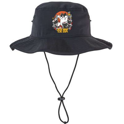 Catzilla Sunset Sushi Cat Japanese Bucket Hat