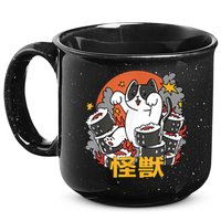 Catzilla Sunset Sushi Cat Japanese 15oz Campfire Ceramic Mug