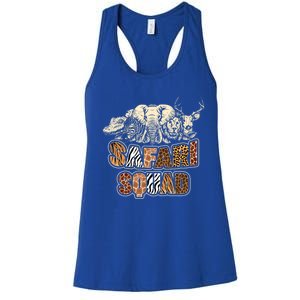 Cool Safari Squad African Family Summer Vacation Meaningful Gift Women's Racerback Tank