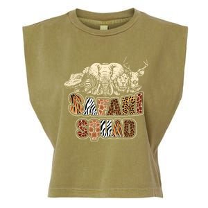 Cool Safari Squad African Family Summer Vacation Meaningful Gift Garment-Dyed Women's Muscle Tee