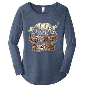 Cool Safari Squad African Family Summer Vacation Meaningful Gift Women's Perfect Tri Tunic Long Sleeve Shirt