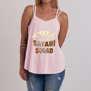 Cool Safari Squad African Family Summer Vacation Meaningful Gift Women's Strappy Tank