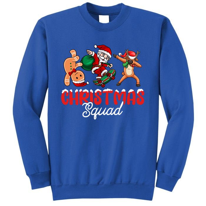 Christmas Squad Skateboard Santa Gingerbread Dancing Meaningful Gift Sweatshirt