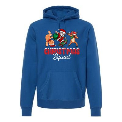 Christmas Squad Skateboard Santa Gingerbread Dancing Meaningful Gift Premium Hoodie