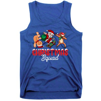 Christmas Squad Skateboard Santa Gingerbread Dancing Meaningful Gift Tank Top